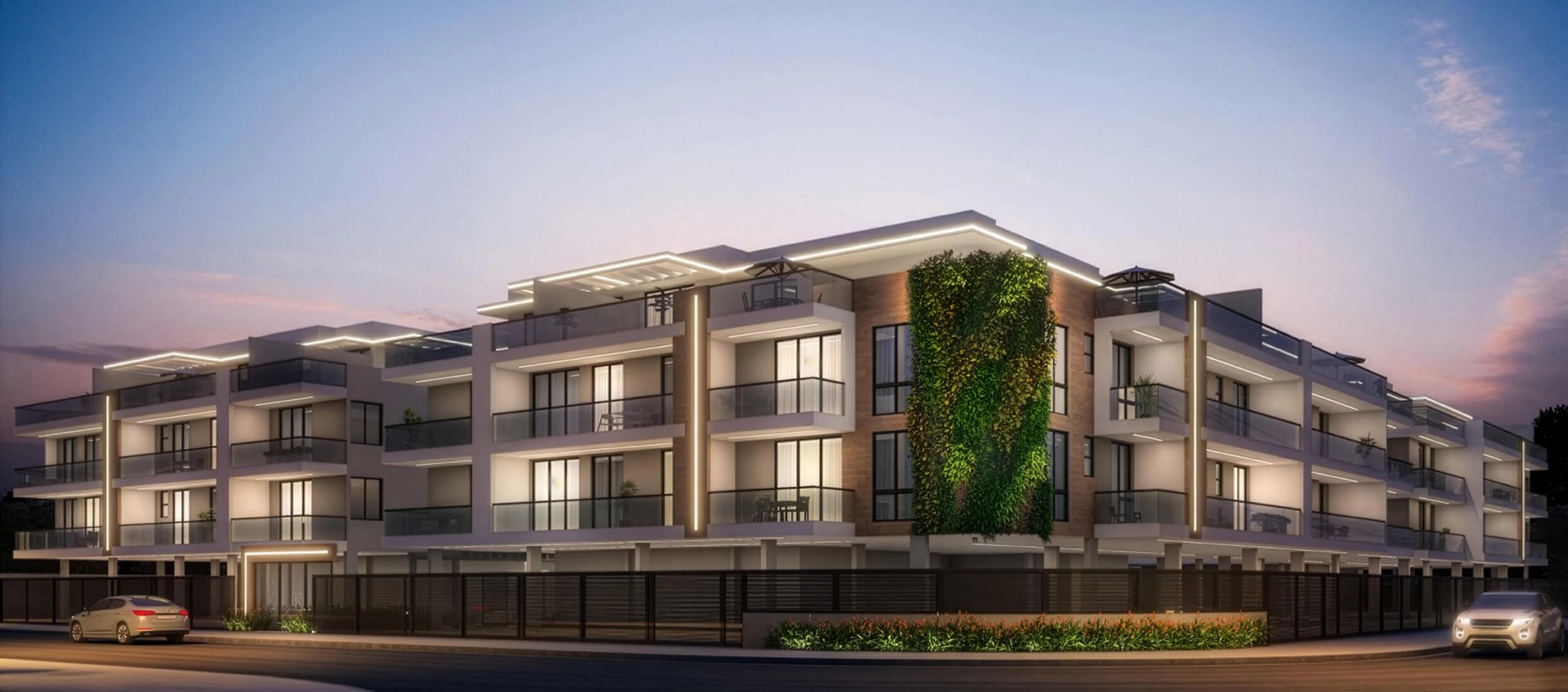 Fachada do Green View Residences no Recreio dos Bandeirantes